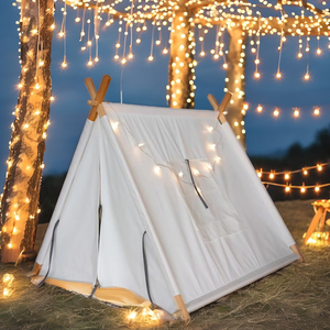 Tienda de lona plegable Wind Valley para 2 personas, poste de aluminio de una sola capa de 5m, <span class=keywords><strong>tipi</strong></span> para dormir para niños en interiores/exteriores, venta al por mayor - Product Image 2