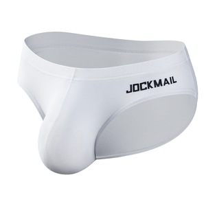 Biancheria intima da <span class=keywords><strong>uomo</strong></span> di alta qualità elasticizzata in cotone Spandex traspirante <span class=keywords><strong>Sexy</strong></span> grande custodia Bikini con logo personalizzato avvolgente <span class=keywords><strong>slip</strong></span> da spiaggia - Product Image 5