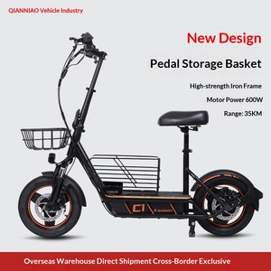 <span class=keywords><strong>Trottinette</strong></span> <span class=keywords><strong>électrique</strong></span> tout-terrain haute performance 600W avec moteur brushless pour adultes, pneus de 14 pouces, double frein à disque mécanique - Product Image 4