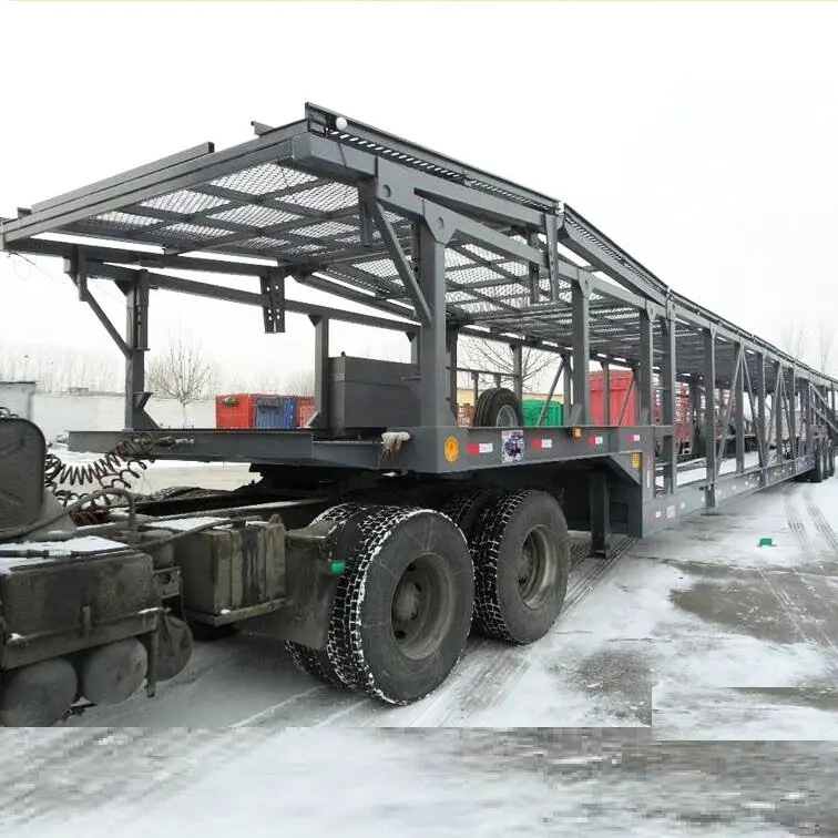 Trailer profesional produsen 2 Axle 3 Axle 4 Axle mobil Trailer pembawa Trailer