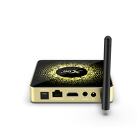 Boîtier en métal de la plus haute qualité STB X96 X10 Nouveau CPU Amlogic S928X RAM 4GB/8GB Le plus rapide WIFI6 B T Voice Remote Android 8K TV box X96