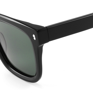 Full Rim Rectangle Sunglasses Black Frame UV400 Protection Unisex Adult Style - Product Image 4