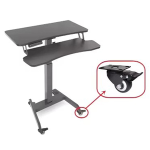 Contemporary Black PVC <b>Plastic</b> Plate Swivel Caster <b>Wheels</b> 2 Inch 50mm Ball Bearing 50kg Load For Industry Living Room Furniture - Product Image 5