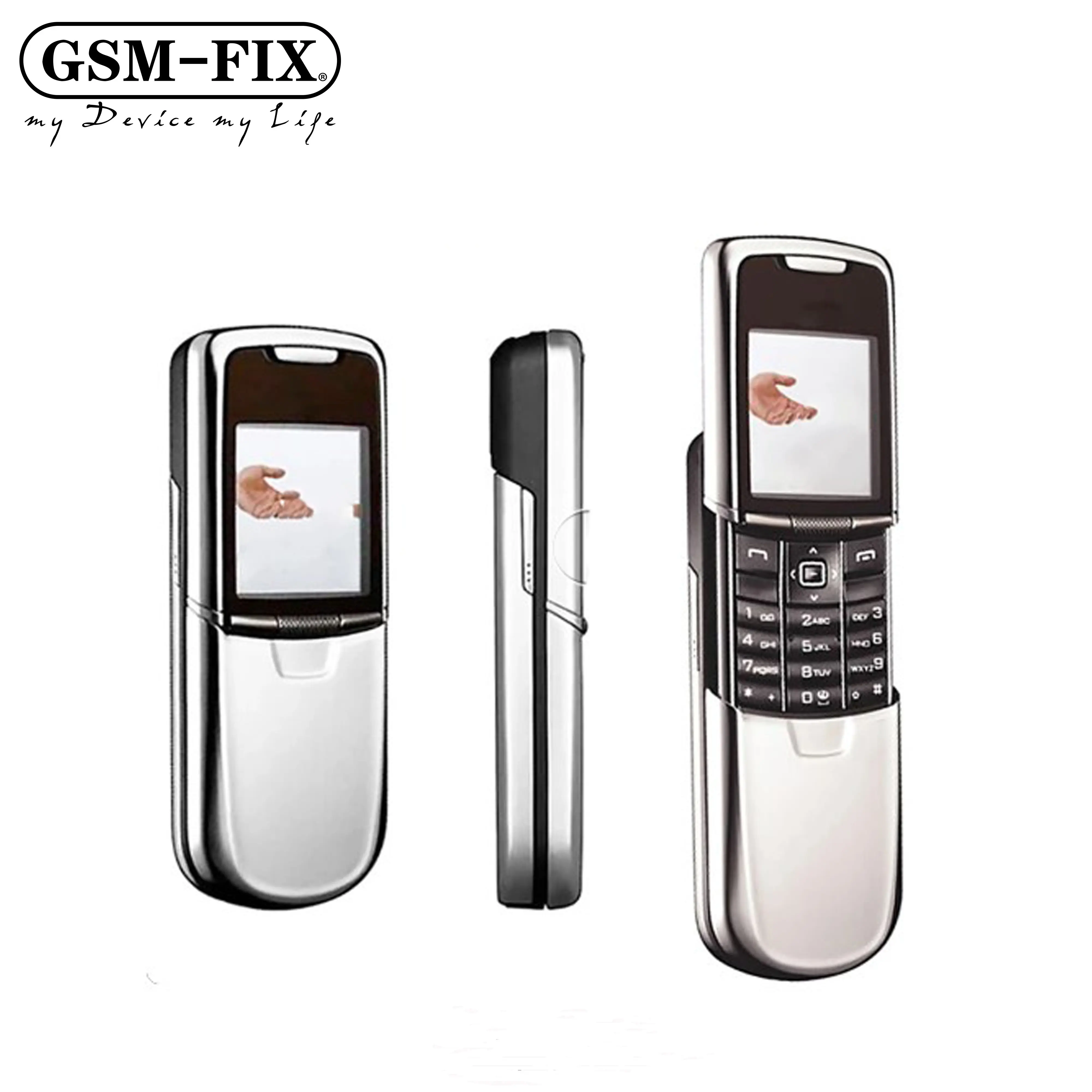 GSM-FIX iyi satış klasik lüks orijinal kaymak sevimli cep telefonu GSM kamera 3G toptan Nokia cep telefonu için 8800
