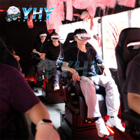 Simulateur de cinéma 9D YHY High Immersion VR Ghost Bus, machine d'attraction à thème effrayant, bus VR à thème d'horreur