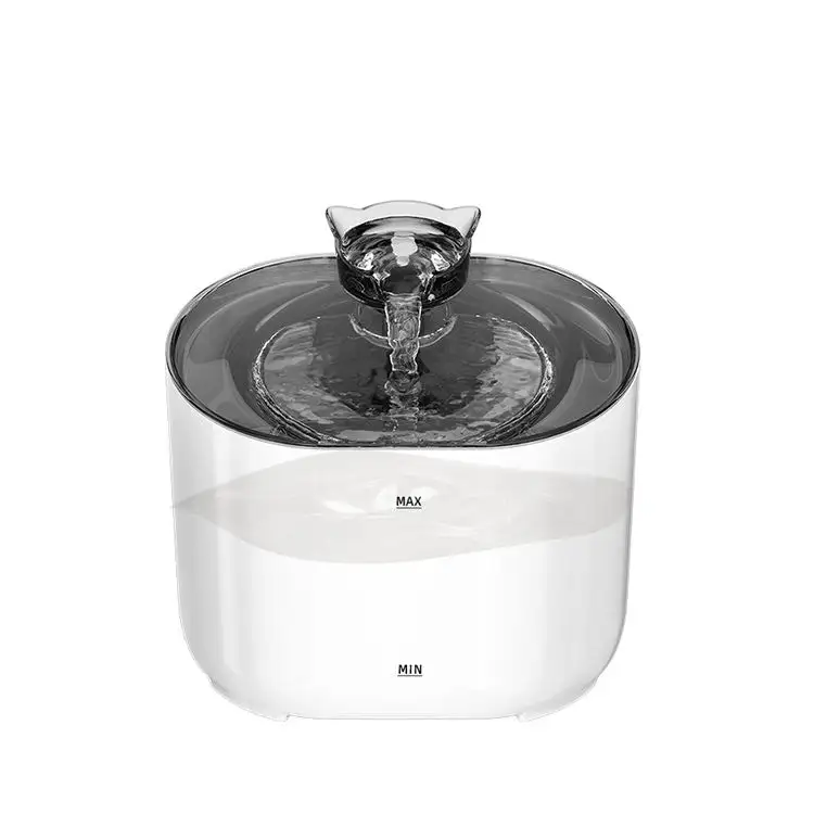 2.2L SmartFlow Automatic Pet Drinking Machine Rounded Best Water Fountain with Cat Head Design for Cats and Dogs