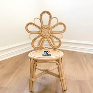 Venta al por mayor Silla de ratán natural para niños Asiento para niños hecho a mano Diseño de interiores para guardería Opción de regalo de cumpleaños para bebé niño y niña - Product Image 1