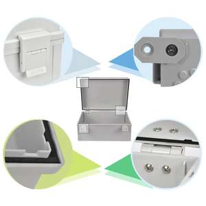 Free sample Outdoor Waterproof Electrical <b>Enclosure</b> Instrument Case Housing white Project <b>Plastic</b> Connection Electronic Box - Product Image 5