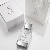 Flacon de parfum en verre le plus vendu avec bouchon argenté 50ml 100ml 30ml Emballage de luxe pour parfum Contenant vide haut de gamme pour fragrance