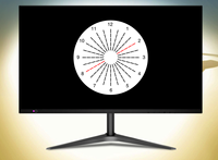 Tableau de test de la vision optique Hongdee 2023, écran de 21,5 pouces, tableau d'acuité visuelle bon marché, matériau en acier et plastique, ODM pris en charge, 1 an