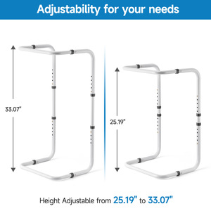 Support de couette de type C, hauteur réglable de 64 à 84 cm, support de couverture de lit en alliage d'aluminium - Product Image 4