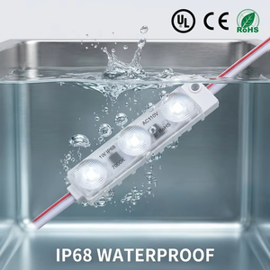Module LED d'injection 0,72W 1W 12V 24V AC110V 220V pour éclairage extérieur de signalisation, enseignes rétroéclairées, modules LED IP68 pour caissons lumineux et panneaux publicitaires - Product Image 1