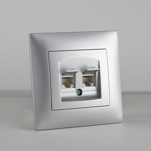 Vật Liệu PC Màu Trắng Được Chứng Nhận TUV/CE/CB Tiêu Chuẩn EU Điện CAT3 RJ11 CAT6 RJ45 Dữ Liệu Máy Tính + Ổ Cắm Điện Gắn Tường - Product Image 6