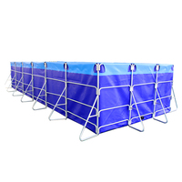 Usine à la recherche de partenaires Bâche ronde pliable durable personnalisée Réservoirs de poissons Biofloc d'étang à poissons de ferme d'aquaculture