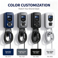 Nouvelle station de recharge pour véhicules électriques intelligente 11 kW, type 2, murale, personnalisation de la couleur, pour usage domestique, garage, usage commercial, AC11SX