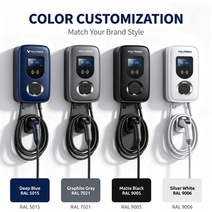 Nouvelle station de recharge pour véhicules électriques intelligente 11 kW, type 2, murale, personnalisation de la <span class=keywords><strong>couleur</strong></span>, pour usage domestique, garage, usage commercial, AC11SX - Product Image 4