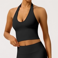 Soutien-gorge de yoga respirant et élégant à dos nu, antichoc, pour le fitness en extérieur, style européen et américain, sous-vêtement de sport sans couture