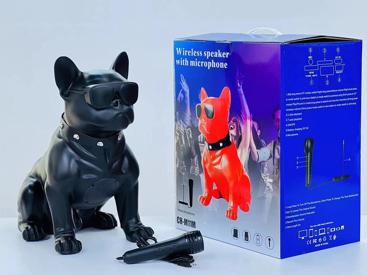 犬型ワイヤレススピーカー CH-M11M Cartoon Large Dog Portable Wireless Speaker - Bluetooth