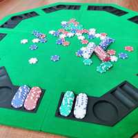 100 jetons de poker en argile composite rayés de 11,5 g - 4 couleurs (rouge, vert, blanc et bleu) - Logo personnalisé
