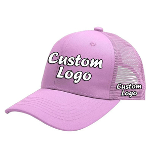 Custom Two Color Oxford Mesh Back Trucker Hat Embroidery Logo Baseball Cap Low MOQ Breathable Waterproof Sunscreen Fashionable - Product Image 1