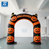 Arche gonflable sur le thème d'Halloween, entrée gonflable d'Halloween