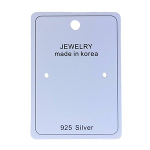 Etiquetas de papel estucado resistentes a arañazos para joyería, personalizadas con impresión para exhibición de aretes y collares, de China Open Jewelry Card. - Product Image 3