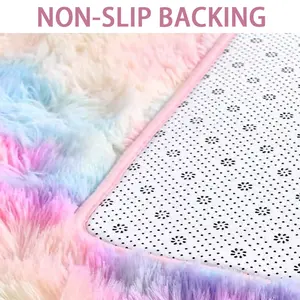 Dotcom Tapis doux et moelleux pour le salon et la chambre à coucher Tapis en peluche pour chambre d'enfant