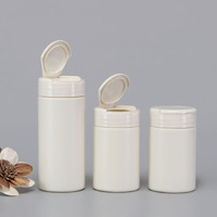 Bouteilles pharmaceutiques en plastique HDPE blanc en stock d'usine, contenants pour médicaments et vitamines