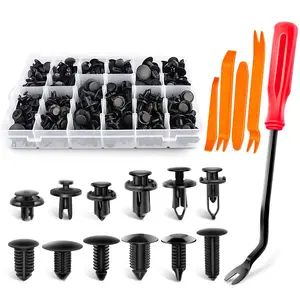 240Pcs Automotive Plastic Car Clips for Car and Auto Fasteners & Clips Push Type Retainer Bumper Rivet and Clip for Car Door