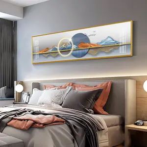 사용자 정의 만든 추상 그림 블랙 골드 로즈 나비 크리스탈 도자기 거실 침실 장식 벽 예술
