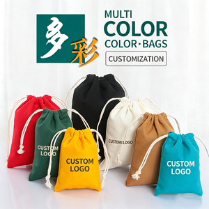Bolsa de lona de lino ecológica reutilizable con diseño de logotipo personalizado, bolsillo con solapa, protector de tela portátil para bolsos y ropa - Product Image 6