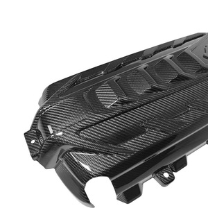 Pour Chevrolet <span class=keywords><strong>Corvette</strong></span> C8 2020-2024, capot moteur en fibre de carbone, accessoires de voiture, remplacement en carbone véritable - Product Image 2