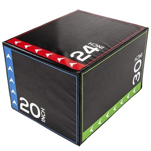 Caja Pliométrica Powerman Fitness 3 en 1 de PVC Antideslizante y Espuma Resistente para Saltos - Product Image 1