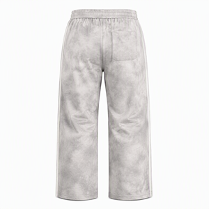 Pantalones Deportivos Tie Dye para <span class=keywords><strong>Hombre</strong></span>, Pierna Ancha, Franja Lateral Blanca, Cintura Elástica con Cordón, Estilo Relajado, Ropa Urbana, Venta al Por Mayor, Personalización OEM - Product Image 2