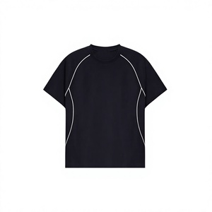 T-shirt ample grande taille à séchage rapide, écologique, de haute qualité, confortable, col rond, épaules tombantes, pour l'été - Product Image 1