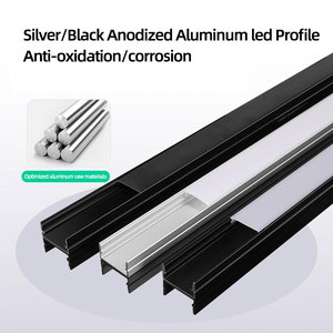 10x10mm Al 6063 6000 Series LED Strip Profile Channel Light <strong>Extrusion</strong> Bending Cutting Welding Services Customizable Length - Product Image 4