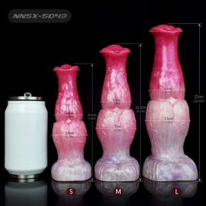 Horse <b>Dildo</b> With Suction Cup Silicone Flexible Butt Plug Sex Toys Shop for Women Men Female Female Masturbator - Product Image 2