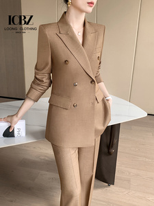 Conjunto de <span class=keywords><strong>Traje</strong></span> de Alta Gama <span class=keywords><strong>para</strong></span> Mujer, Nuevo Estilo, Pantalones Anchos a la Moda, Apto <span class=keywords><strong>para</strong></span> Mujeres Bajas, <span class=keywords><strong>Traje</strong></span> Profesional <span class=keywords><strong>Formal</strong></span> e Informal - Product Image 6
