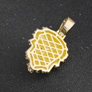 Collares con Colgante de Cabeza de León, Joyería de Animales Bonitos de Latón Estilo Hip Hop, Chapado en Oro, Personalizado de Fábrica - Product Image 3