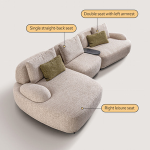 Set di Divani Sezionali Moderni di Lusso a Tre Posti con Rivestimento in Tessuto, Arredamento per Soggiorno, Set di Divani di Alta Gamma per la <span class=keywords><strong>Casa</strong></span> - Product Image 4