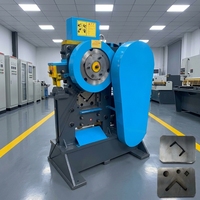 Machine de découpe et de poinçonnage multifonctionnelle en métal, moteur électrique 2,2 kW, force de 360 kN pour la découpe de plaques de fer