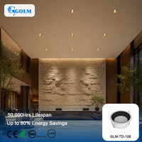 Lampu Sorot LED Bulat Aluminium Pabrikasi untuk Plafon, Ukuran 3 5 6 8 Inci, Lampu Downlight Terpasang di Langit-langit 7W 10W 12W 18W SMD Recessed Downlight