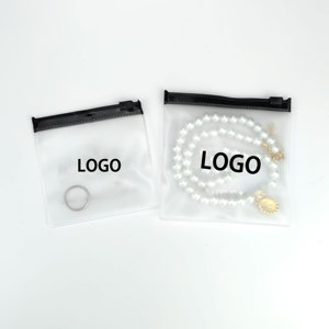 Bolsas de Embalaje Personalizadas con Logotipo, Mini Bolsas de PVC Esmerilado para Joyería, Cosméticos, con Cierre Deslizante, para Joyería, Diamantes de Imitación y Brillo - Product Image 3