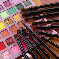 Ensemble de pinceaux de maquillage personnalisés IPRESTA avec logo, manche en bois, kit de pinceaux cosmétiques pour marque privée