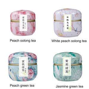 Thé Oolong Pêche pour la Perte <span class=keywords><strong>de</strong></span> Poids avec Pêche Blanche, Haricot Rouge, Avoine et Chrysanthème - 14 Types <span class=keywords><strong>de</strong></span> Sachets <span class=keywords><strong>de</strong></span> Thé en Boîte Cadeau - Product Image 5
