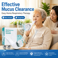 Entrenador Respiratorio con Principio OPEP, Vibración para la Eliminación de Mucosidad, Ejercicio de Recuperación Pulmonar, 3 Tamaños de Pelotas de PP, Sshtang Ht02