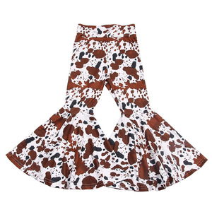 Popolare abbigliamento per bambini pantaloni per ragazze plus size <span class=keywords><strong>leggings</strong></span> svasati per bambini fascia elastica pantaloni per bambini vendita calda bell bottom - Product Image 2