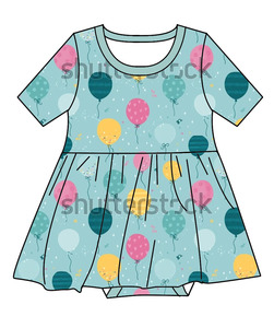 Abito Estivo per Bambine in Bambù a Maniche Corte, Nuova Collezione con Stampa Girasole e <span class=keywords><strong>Farfalla</strong></span>, Morbido e Delicato sulla Pelle - Product Image 4