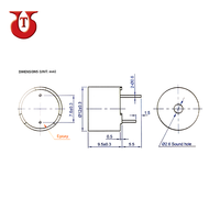 Zumbador y Transductor Electromagnético de 12 mm con Carcasa de Plástico de Alta Calidad, Superventas