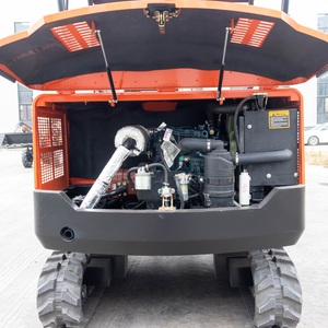 Mini-excavatrice sur chenilles version canopy 3 tonnes pour les projets de creusement de trous pour poteaux et d'ancrage, couleur personnalisée, service OEM ODM - Product Image 6